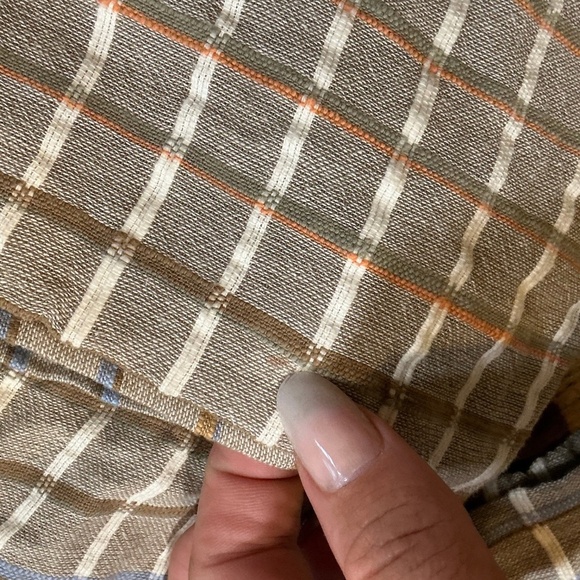 Free People Plaid Cotton Lightweight Blazer – Tan Multi – Size Small - Picture 3 of 6